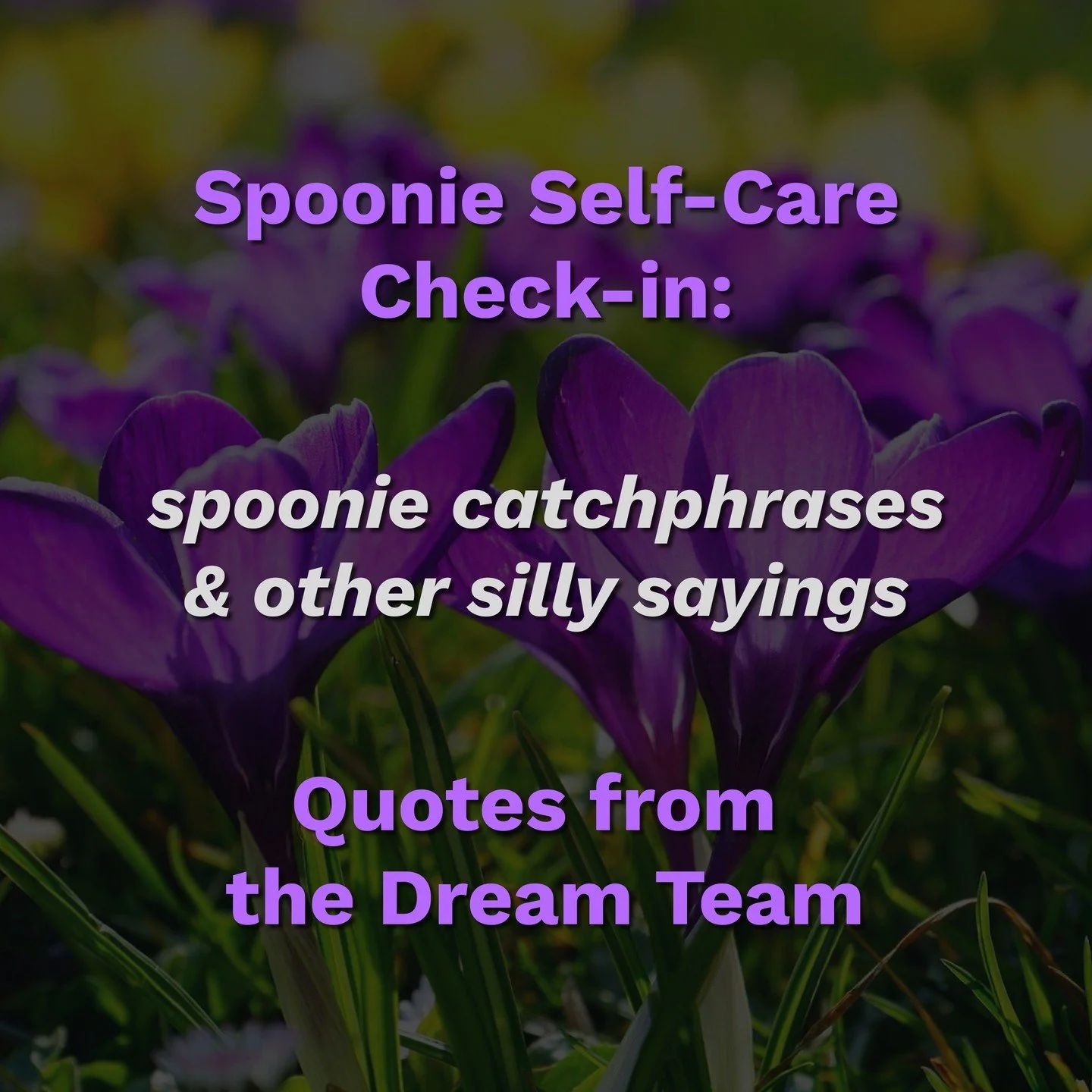 October&rsquo;s Spooky Spoonie Sayings from the Dream Team!

#SpoonlessPT #SpoonieSupport #SpoonieCommunity