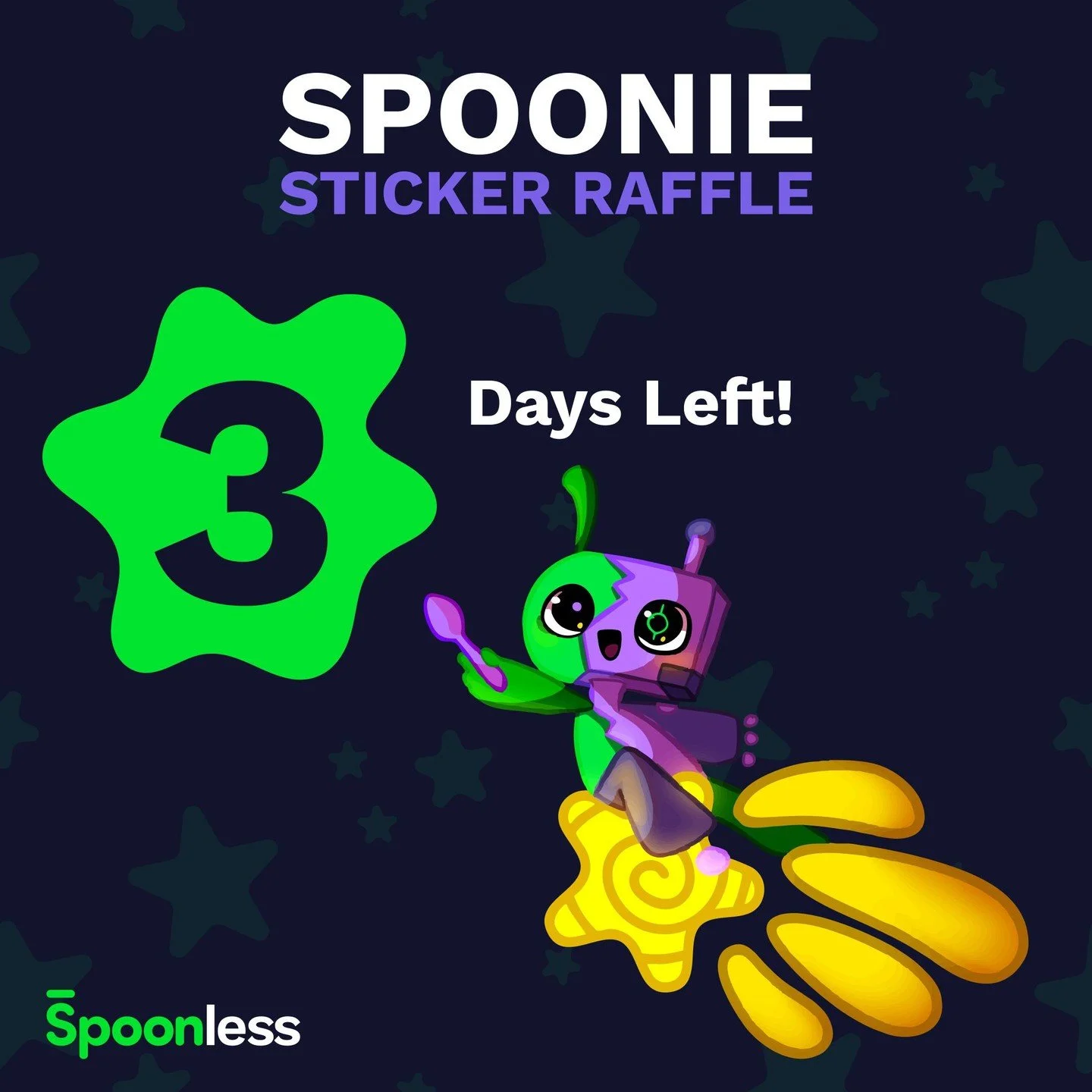 Only three days left to enter Spoonless&rsquo; sticker raffle!

How to Enter:
⭐ Make sure you&rsquo;re following us here @spoonless.app on Instagram
⭐ Sign up for Noops&rsquo; Newsletter right on our website (linktree in bio)
⭐ Go to the original giv