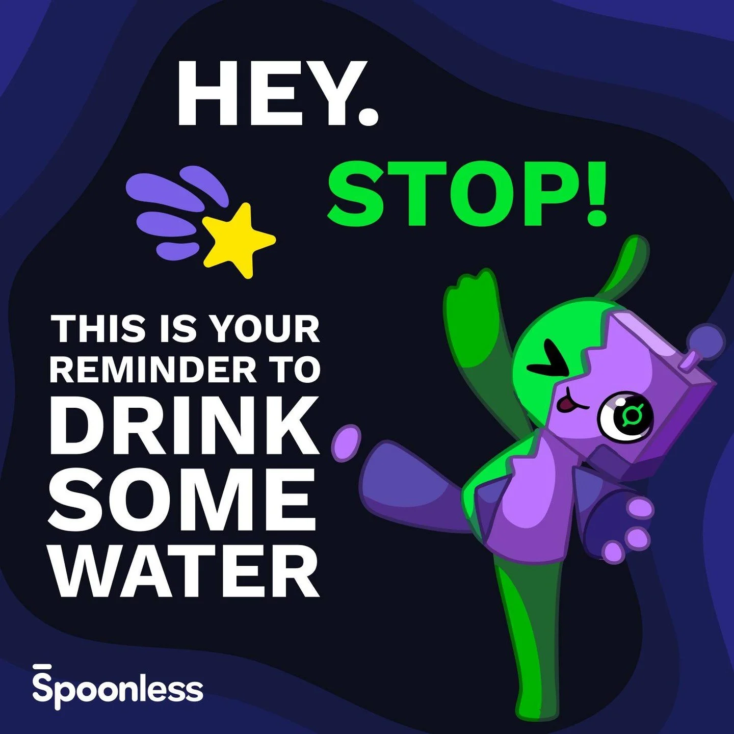 Did you remember to hydrate today?

##SpoonlessPT #SpoonieCommunity #SpoonieNoops #SpoonieSupport