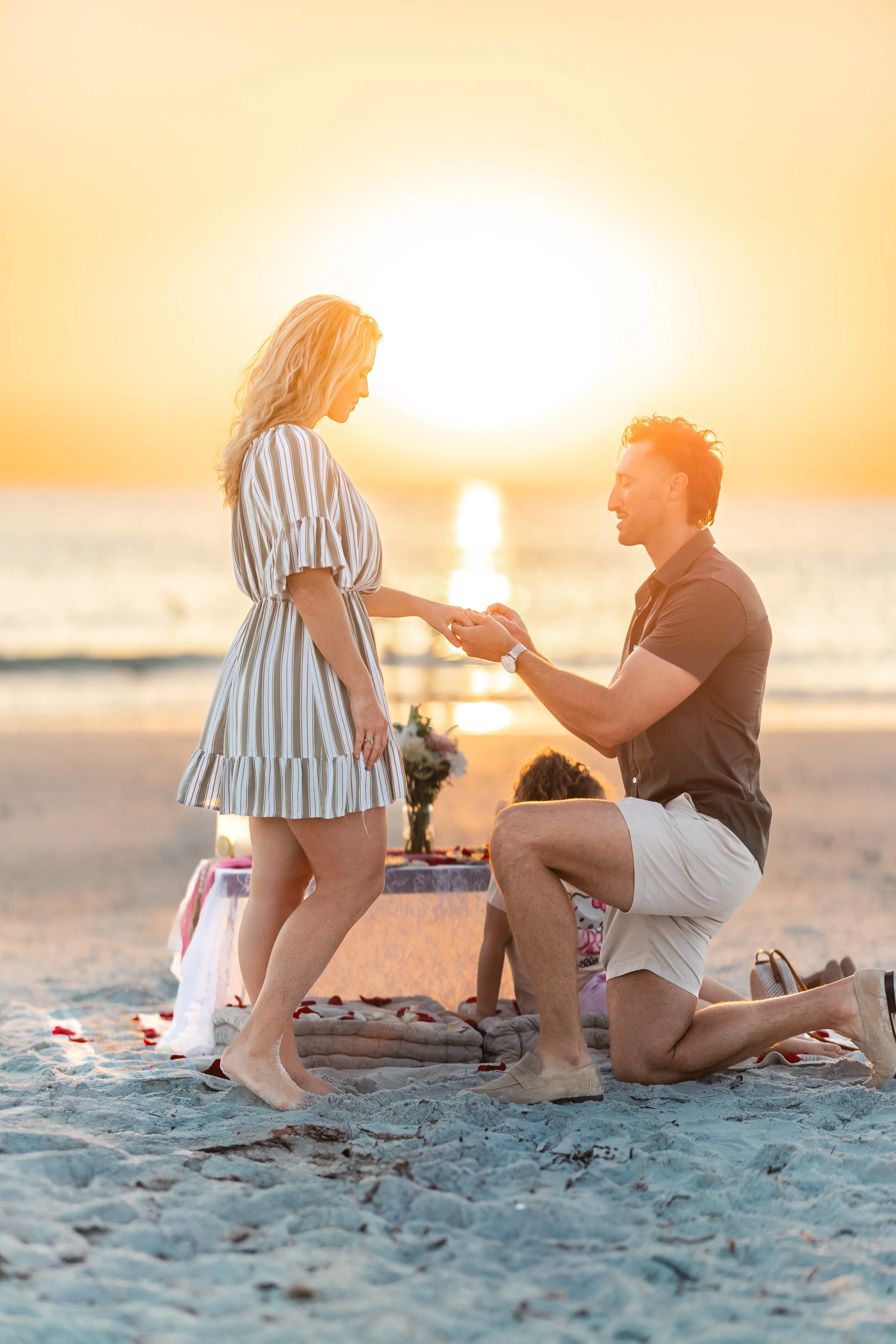 indian rocks beach proposal photographer