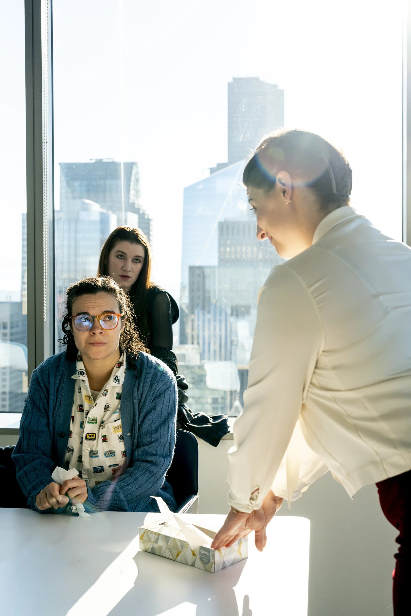 l to r: Monica Domena as Celeste, Mariah Lee Squires as Evelyn, and Meghan Ames as Robin. Photo by Kirk Hostetter