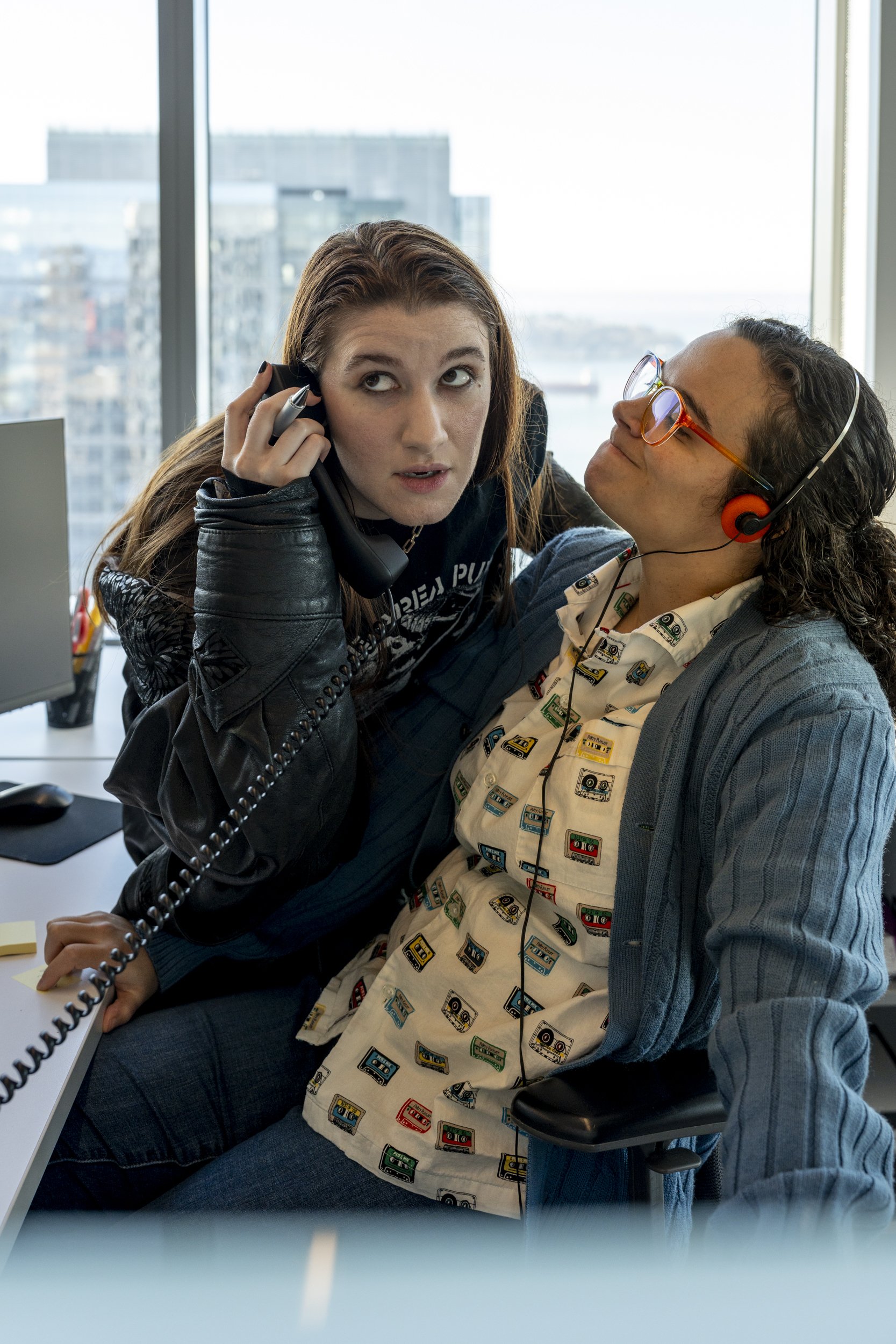 l to r: Mariah Lee Squires as Evelyn and Monica Domena as Celeste. Photo by Kirk Hostetter
