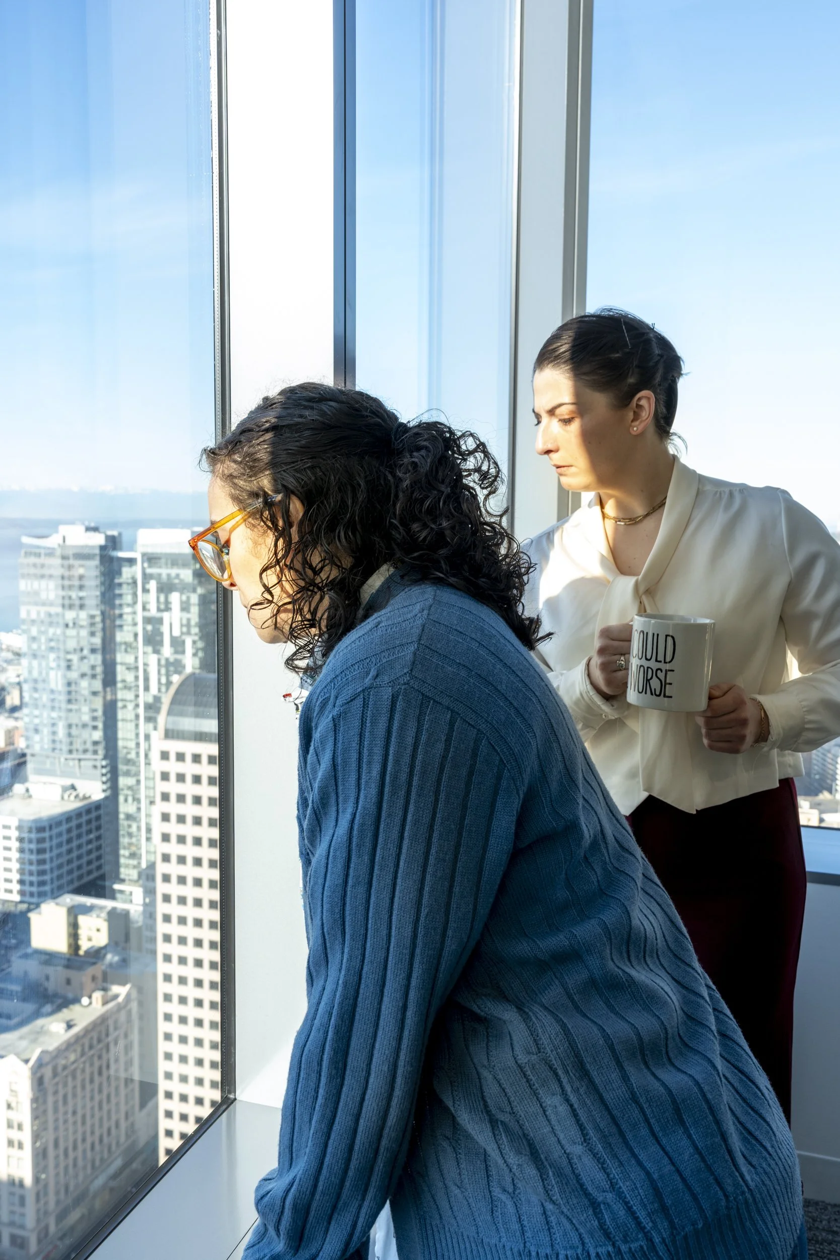 l to r: Monica Domena as Celeste and Meghan Ames as Robin. Photo by Kirk Hostetter