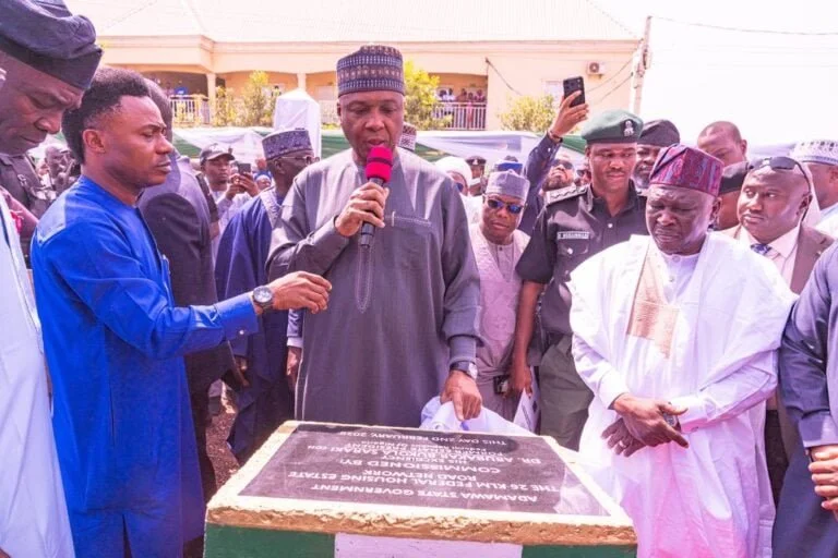 Saraki Commissions 26km Federal Housing Estate Road Network in Adamawa