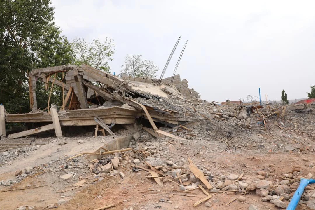 Wike Orders Arrest After Abuja Building Collapse, Revokes Land Allocation