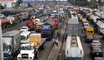 Lagos Traffic Crisis Deepens as Trucks Block Mile 2 Axis of Oshodi-Apapa Road
