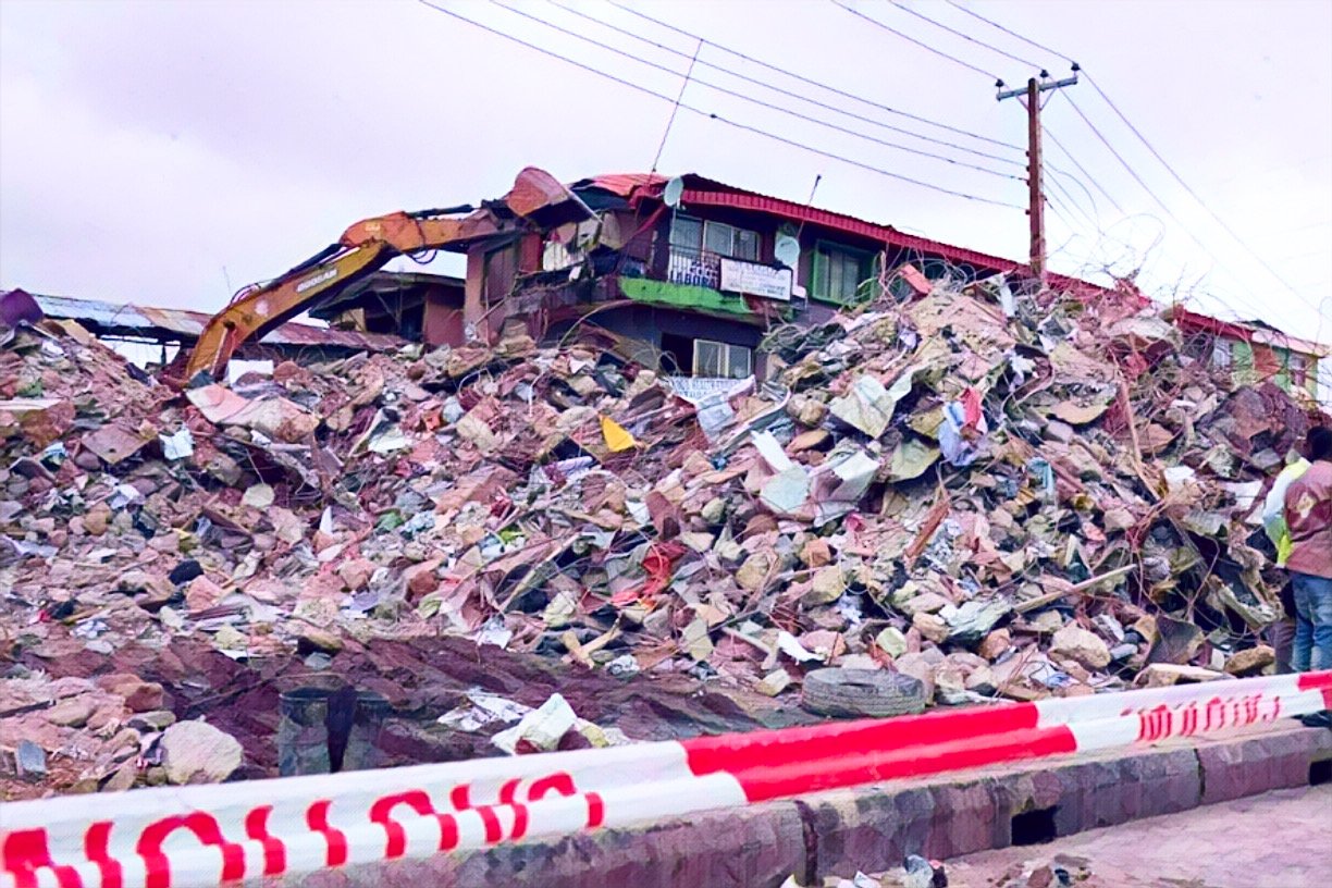 Lagos Orders Demolition of Distressed Buildings After Alakija Collapse Claims Nine Lives