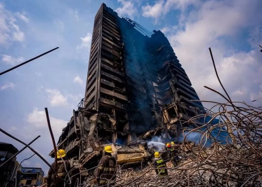 Lagos Begins Demolition of Fire-Ravaged 25-Storey GNI House