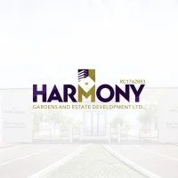 Logo of Harmony Gardens and Estate Development Ltd with a light background and the company name in bold letters.