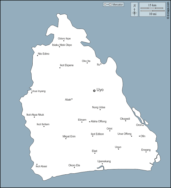 Akwa ibom map