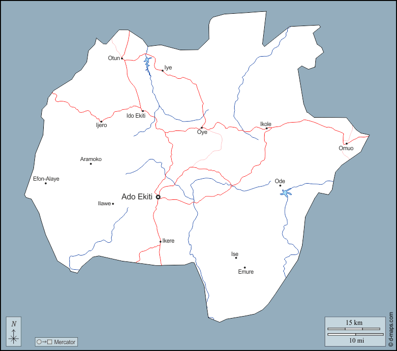 ekiti map
