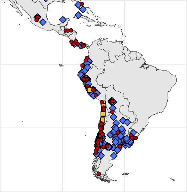 Overview of high pathogenicity avian influenza H5N1 in wildlife from Central and South America