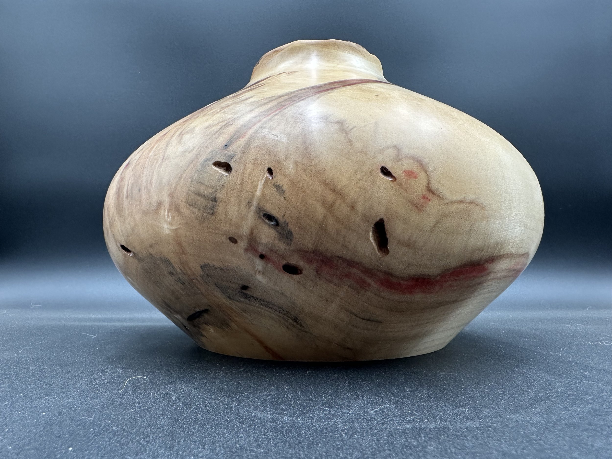 #2542 - Flaming Box Elder Hollow Form