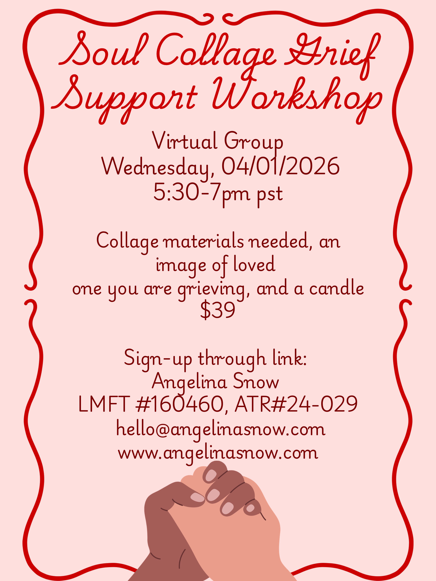 Soul Collage Grief support group; creativity, connection, healing