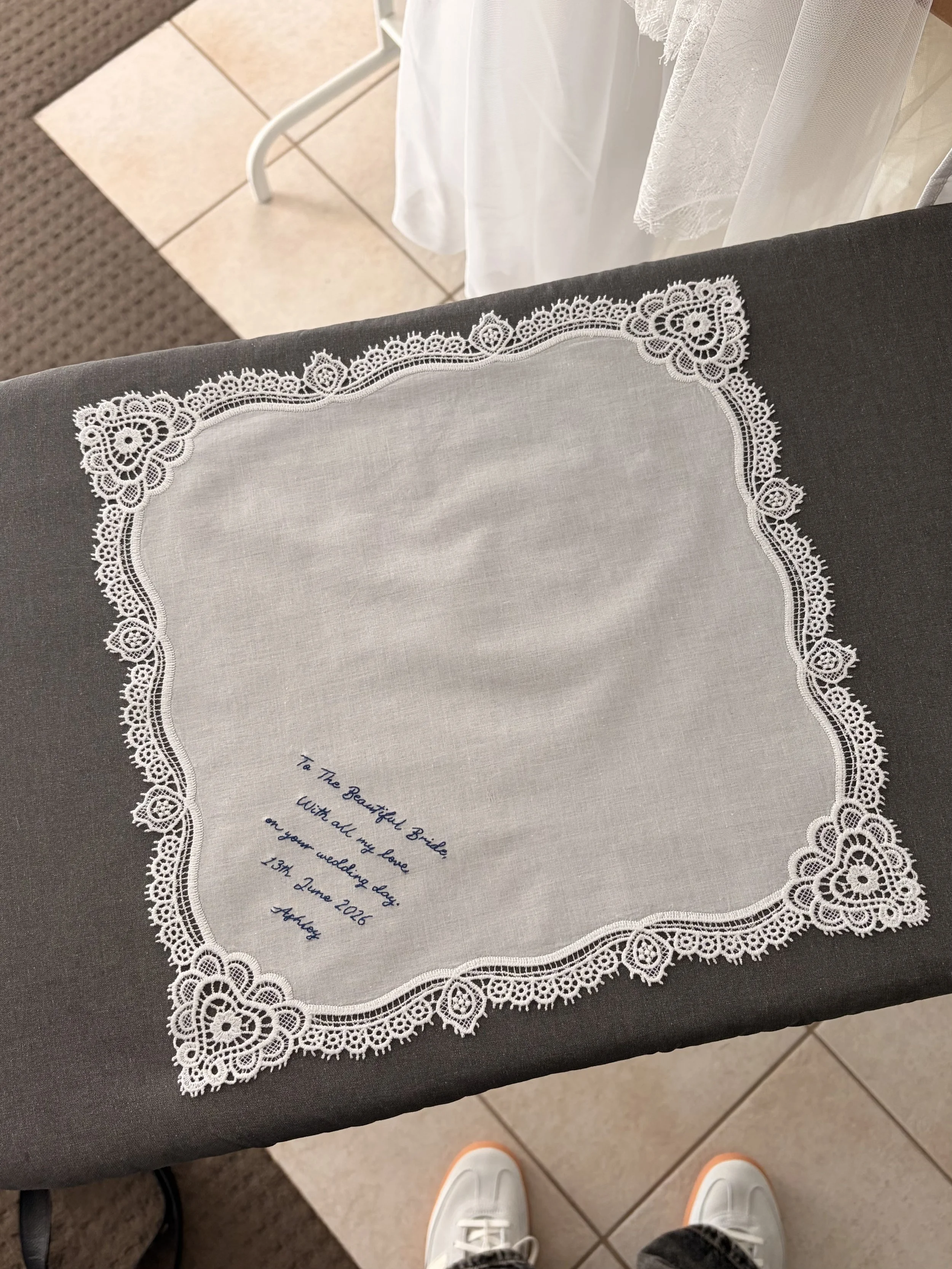 Lace Keepsake Handkerchief