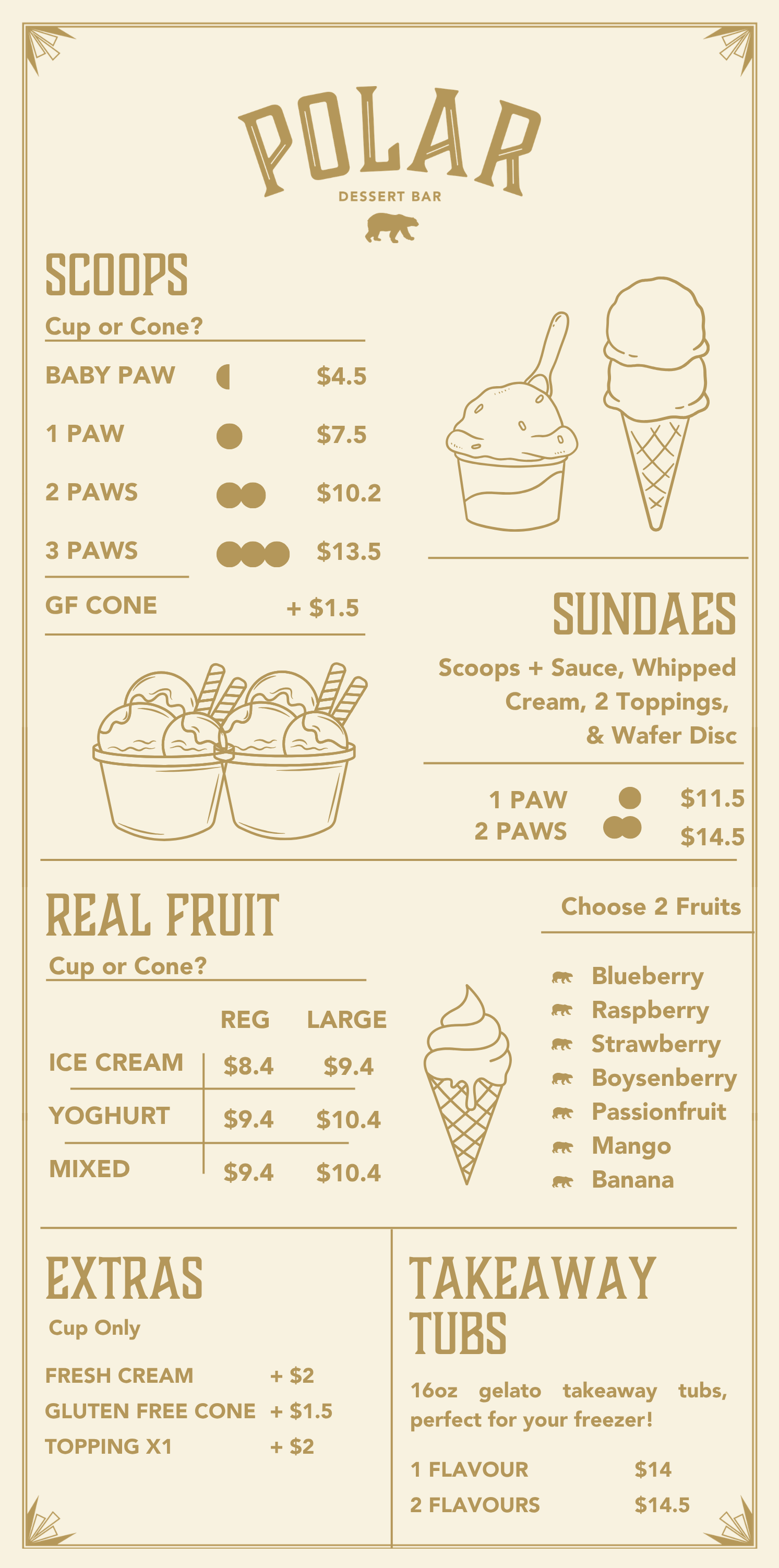 Ice Cream Real Fruit Tauranga Mount Maunganui