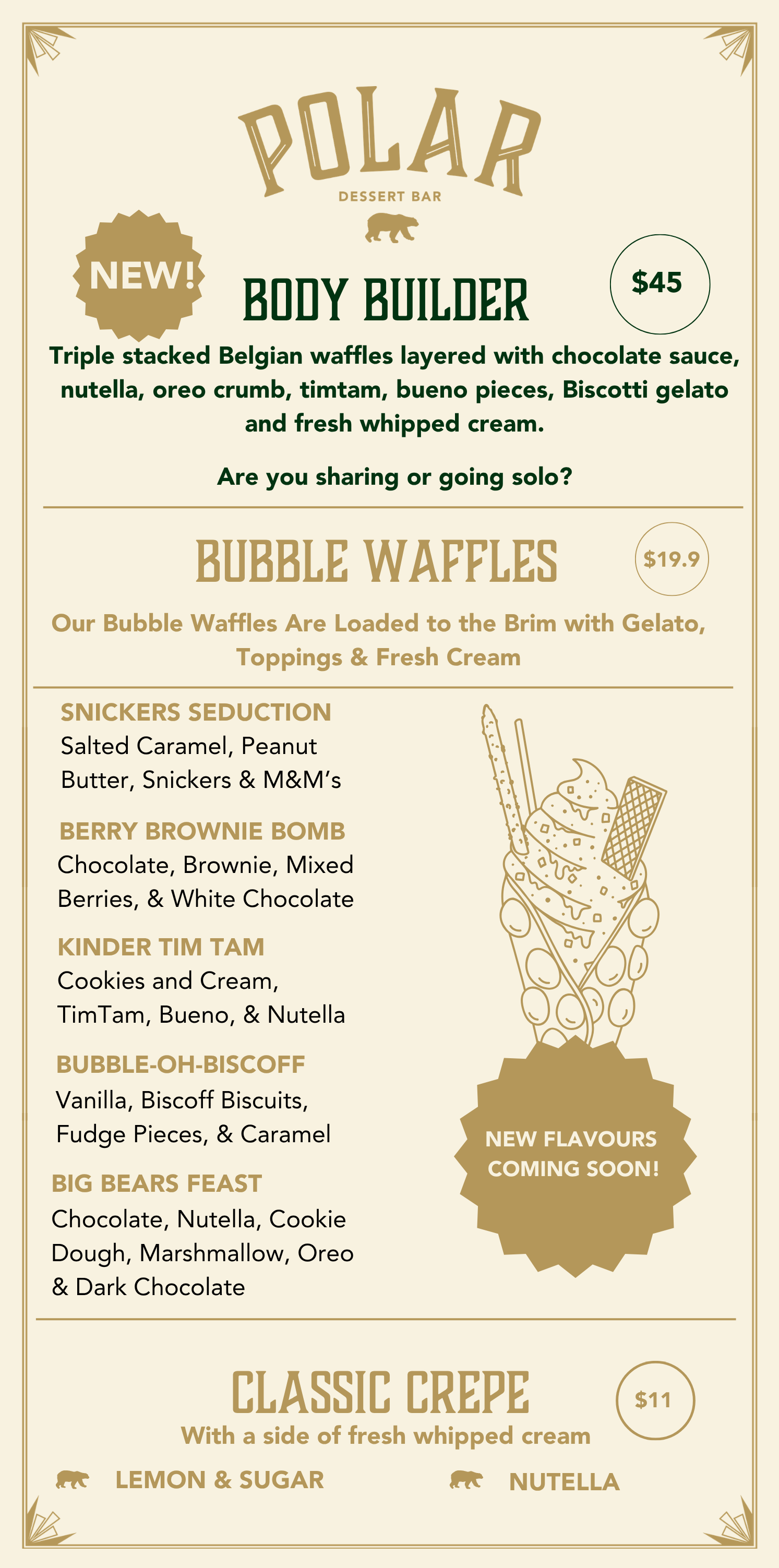 Crepe Bubble Waffle Tauranga Mount Maunganui