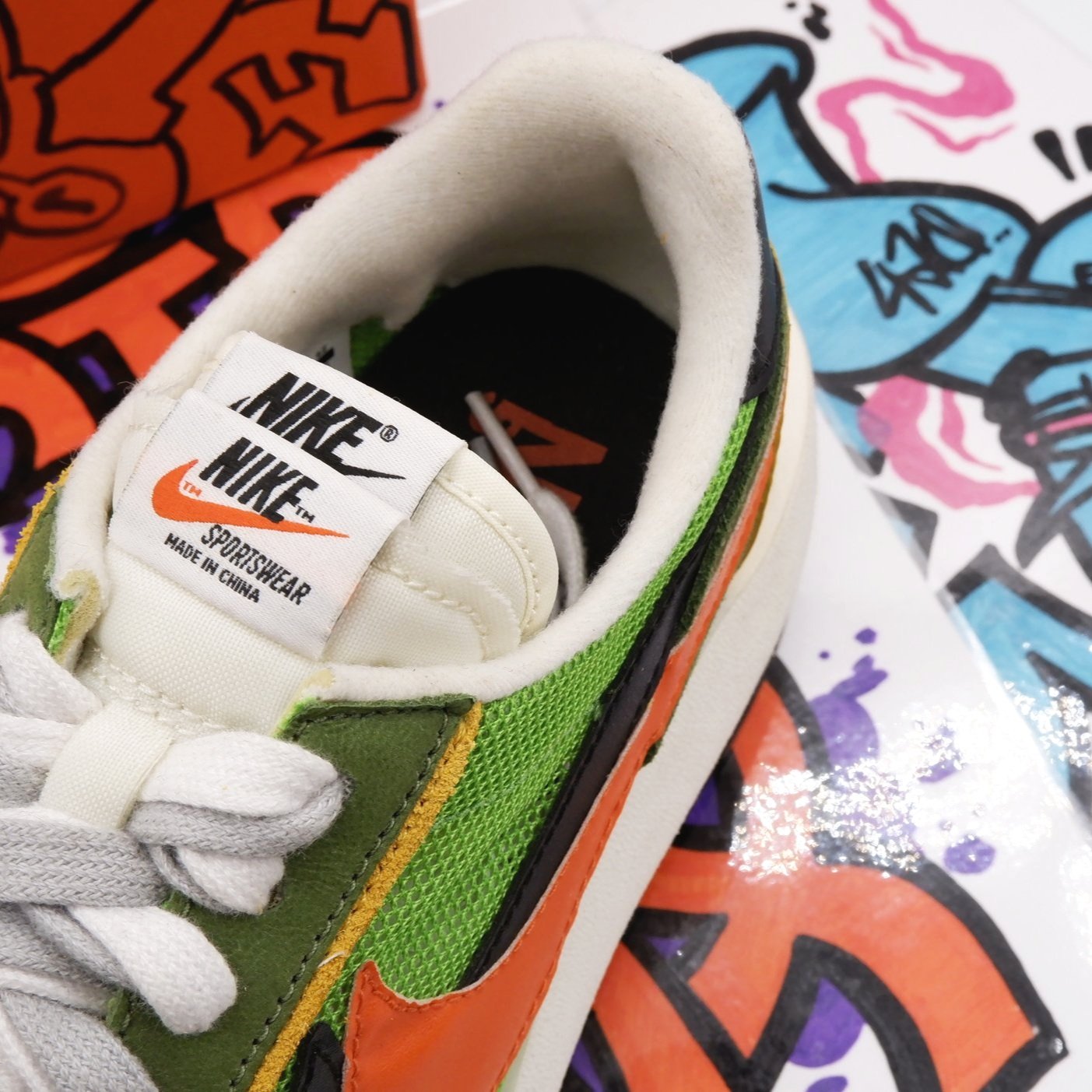 Nike Ld Waffle X Sacai Green Gusto