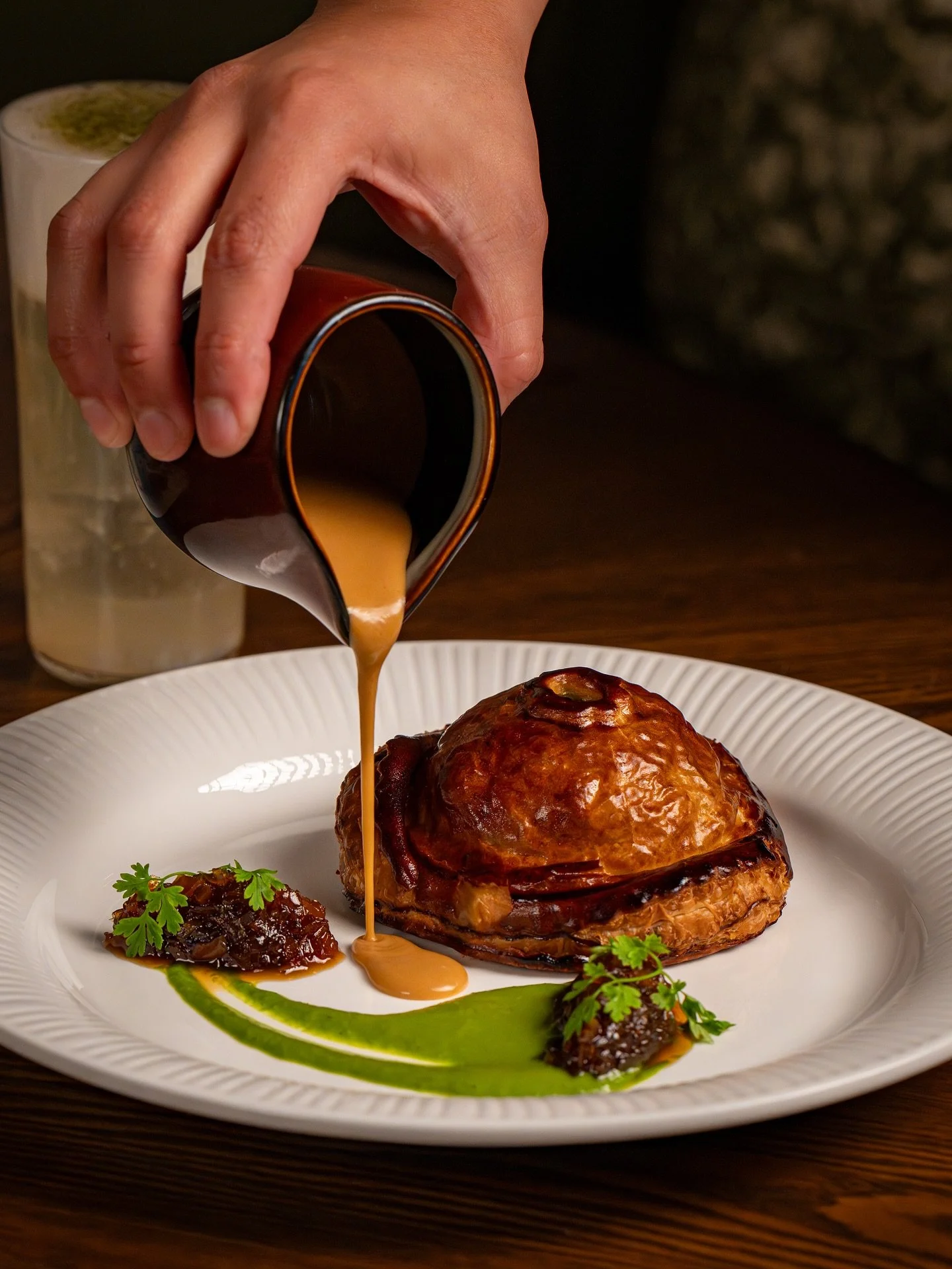 Our Pate Chaud (p&acirc;t&eacute; b&aacute;nh s&ograve;) is more than a dish&mdash;it carries the story that inspired Moon Rabbit itself. This is the latest version of a Vietnamese street food classic, reimagined with braised rabbit, foie gras, truff