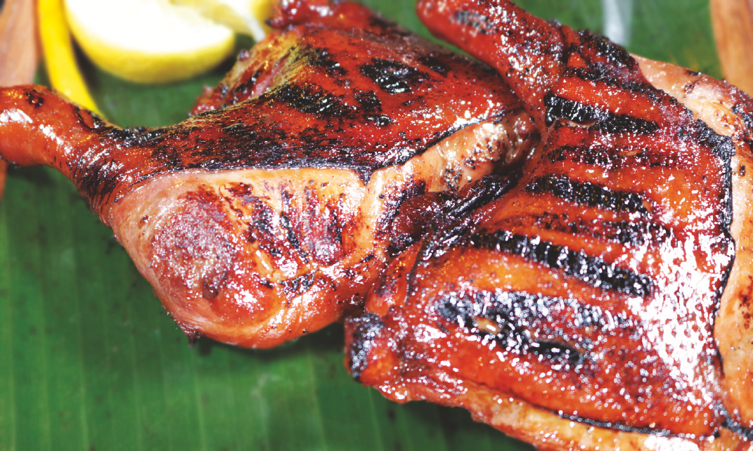 A grilled marinated chicken