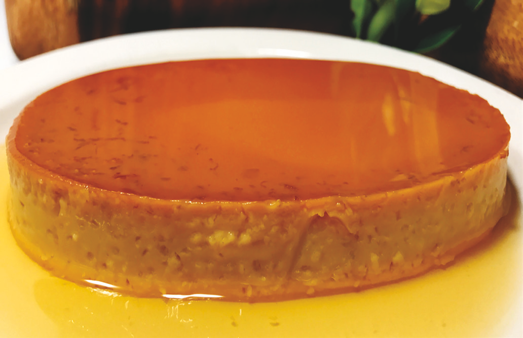 Smooth caramel‑topped traditional flan