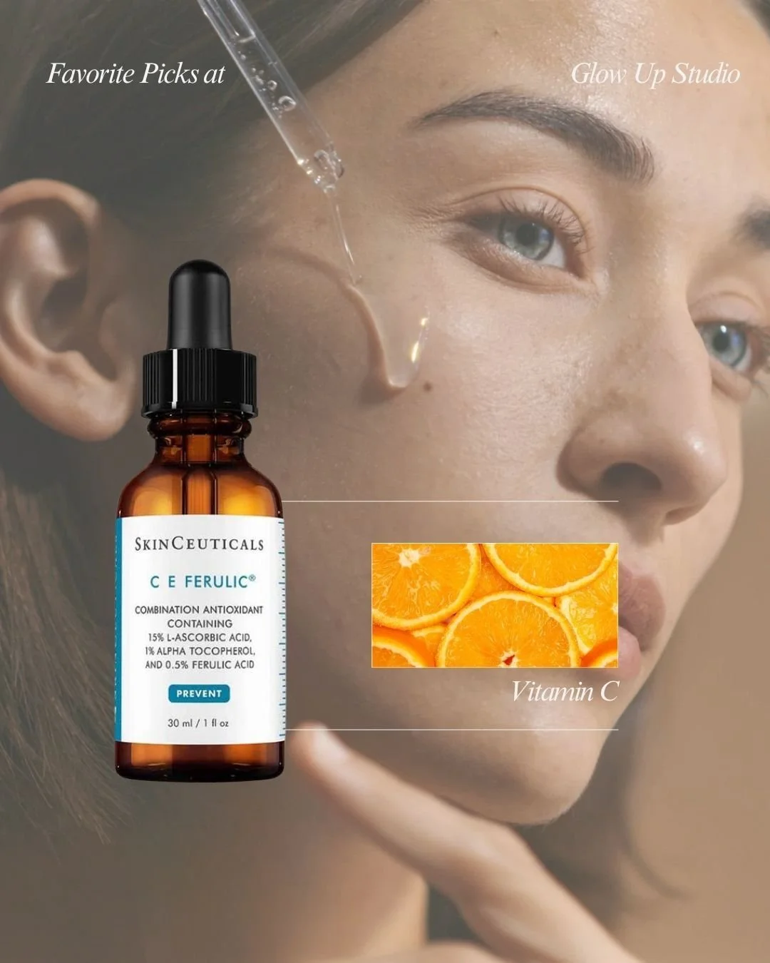 Meet the gold standard in Vitamin C ✨ SkinCeuticals CE Ferulic helps improve brightness, support collagen, and protect skin from daily environmental stress.

Enjoy 15% off when selecting two or more Vitamin C essentials this April at Glow Up Studio.