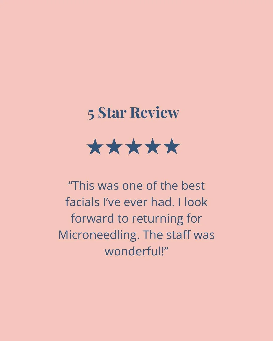 Another 5-star microneedling experience ✨ 

Our advanced ProCell Microchanneling treatments support collagen production, refine texture, and restore radiance with minimal downtime. 

One session makes a difference. A series transforms your skin. Book