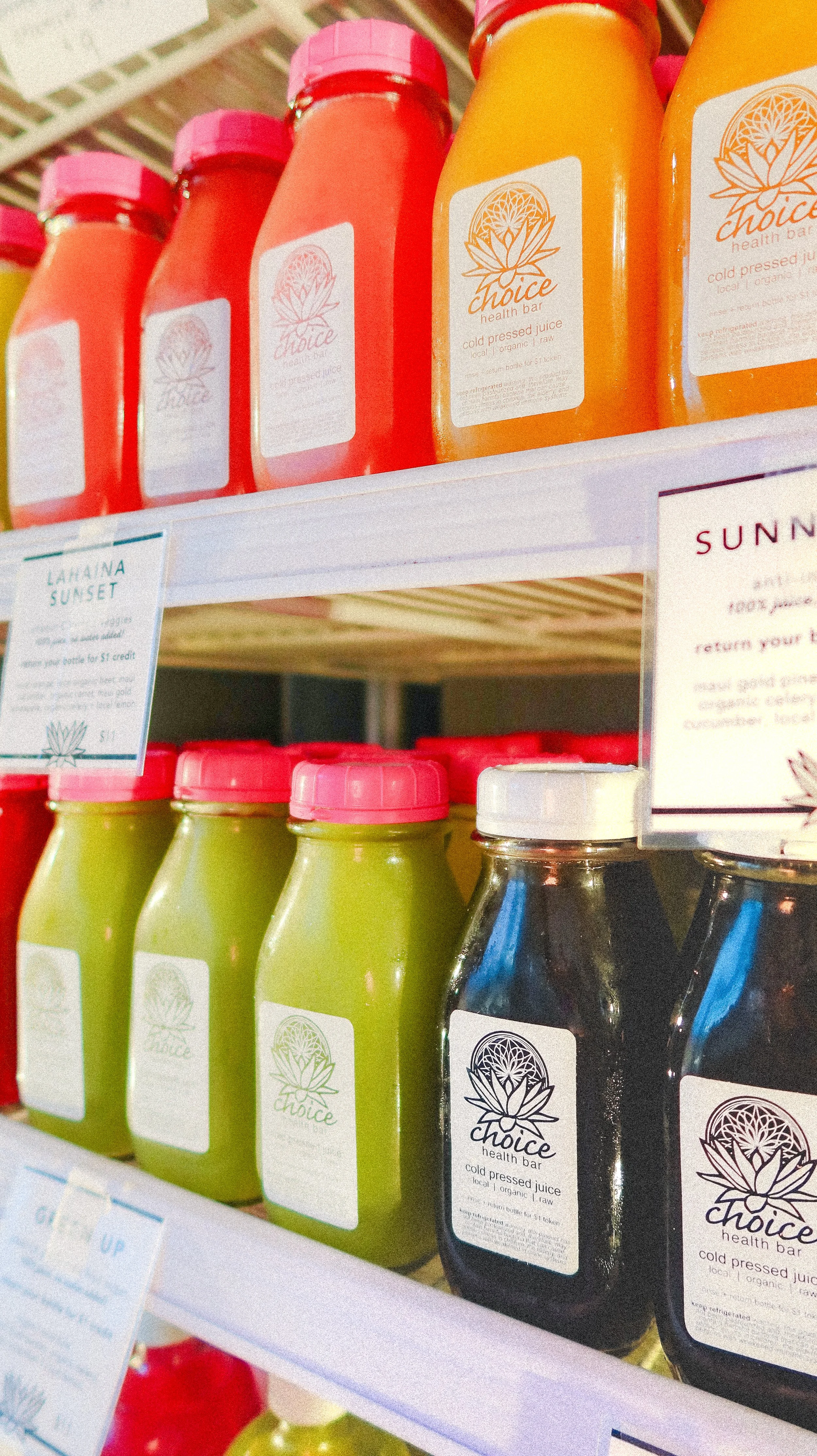 Cold Pressed Juice — Choice Health Bar