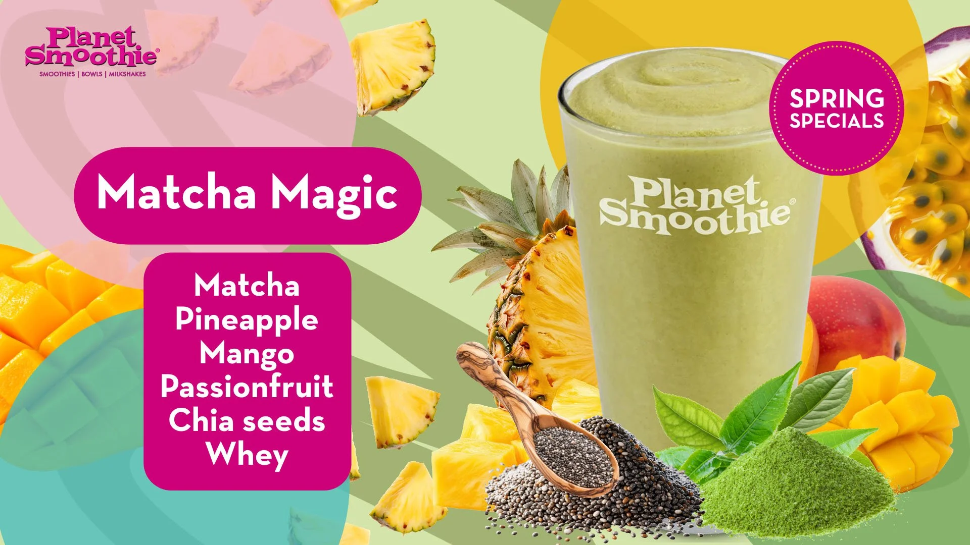 Planet Smoothie Australia Spring Special Matcha Magic