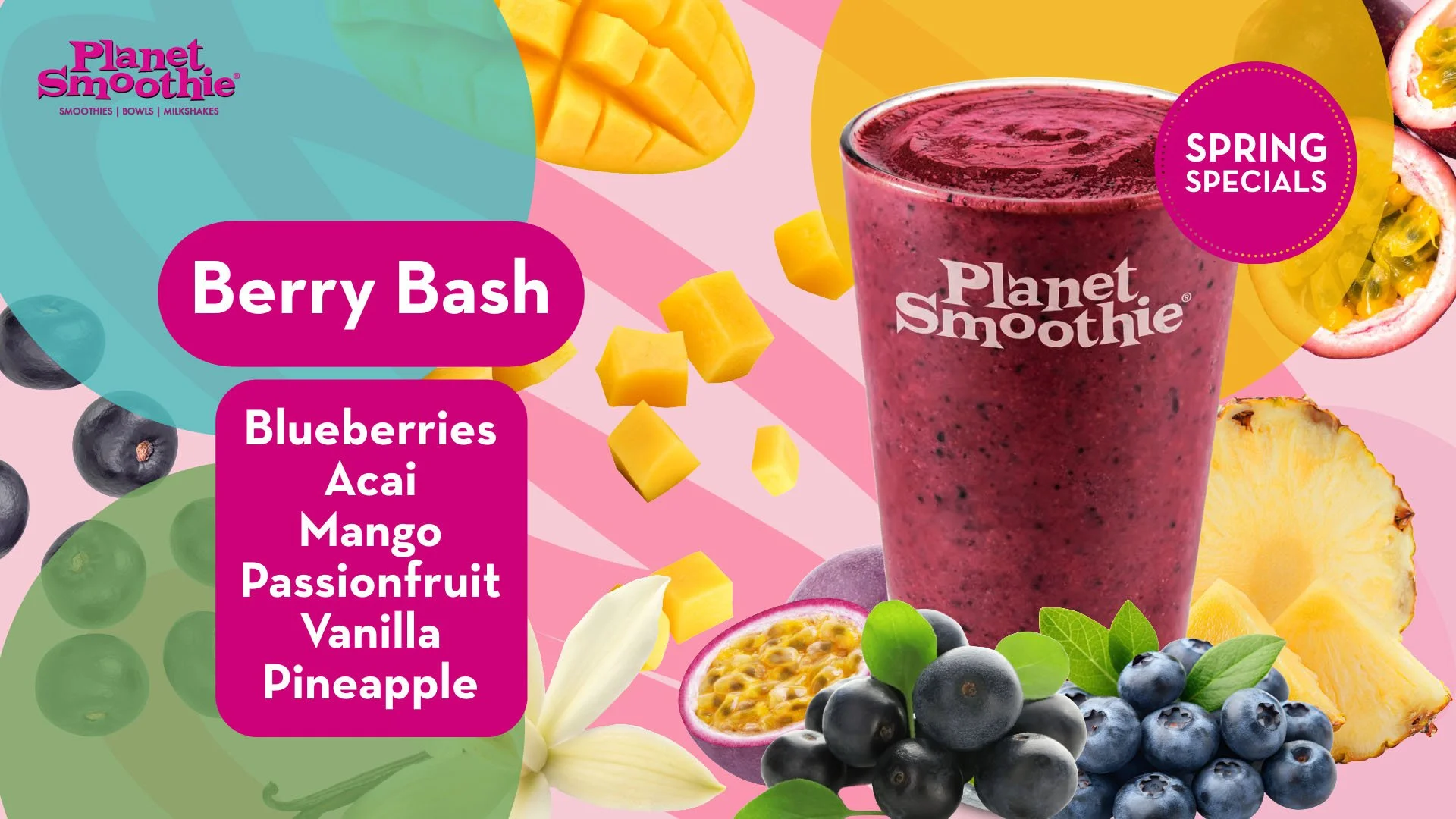 Planet Smoothie Australia Spring Special Berry Bash
