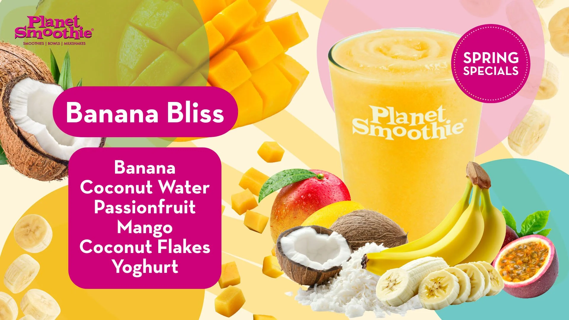 Planet Smoothie Australia Spring Special Banana Bliss
