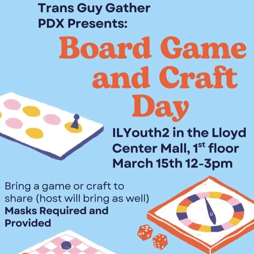 Trans Guys Board Game &amp; Craft Day