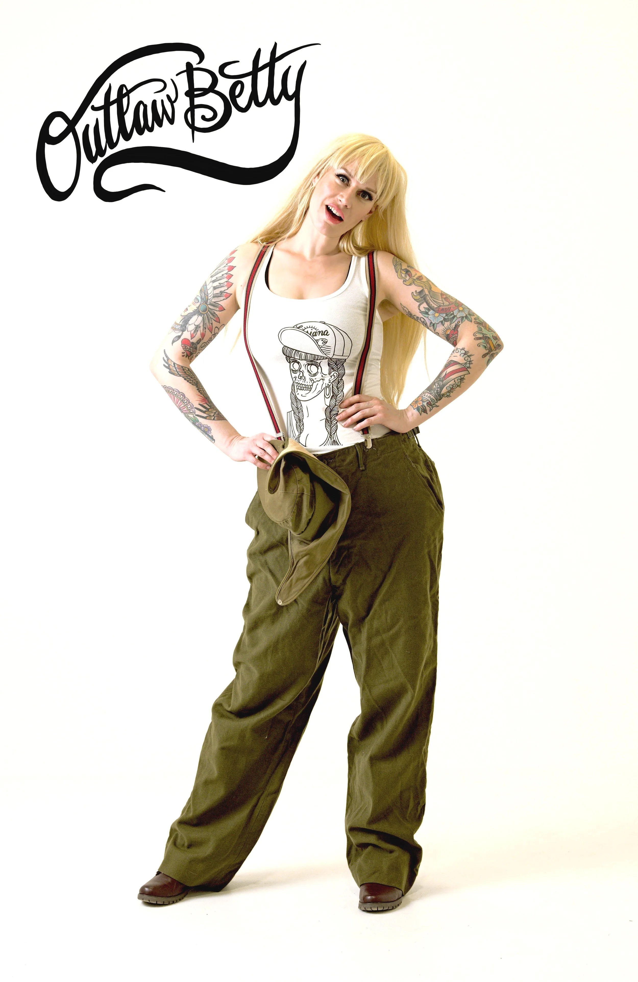 Backwood Betty Tank, Outlaw Betty © exclusive art, Outlaw Betty™
