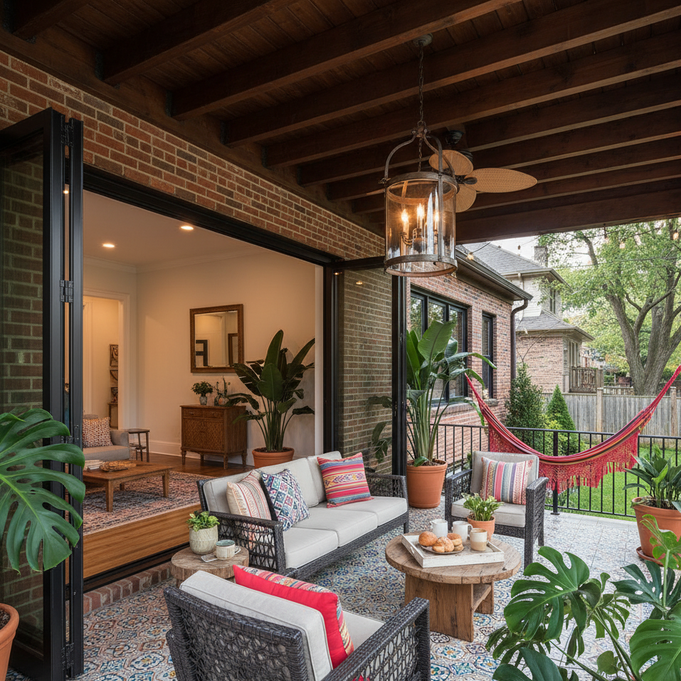 	Al Fresco Living: Colombian Style Balcony with French Doors
