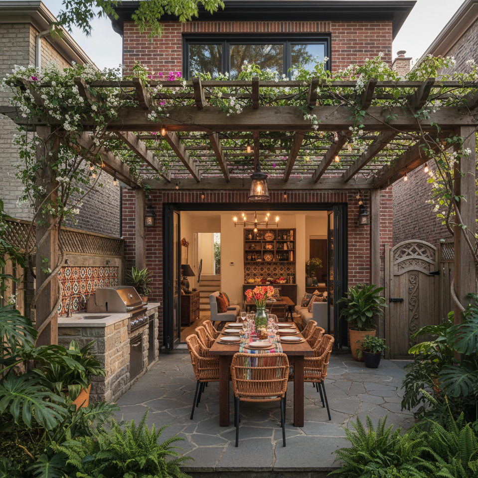 Communal Hearth: Outdoor Family Gathering Space