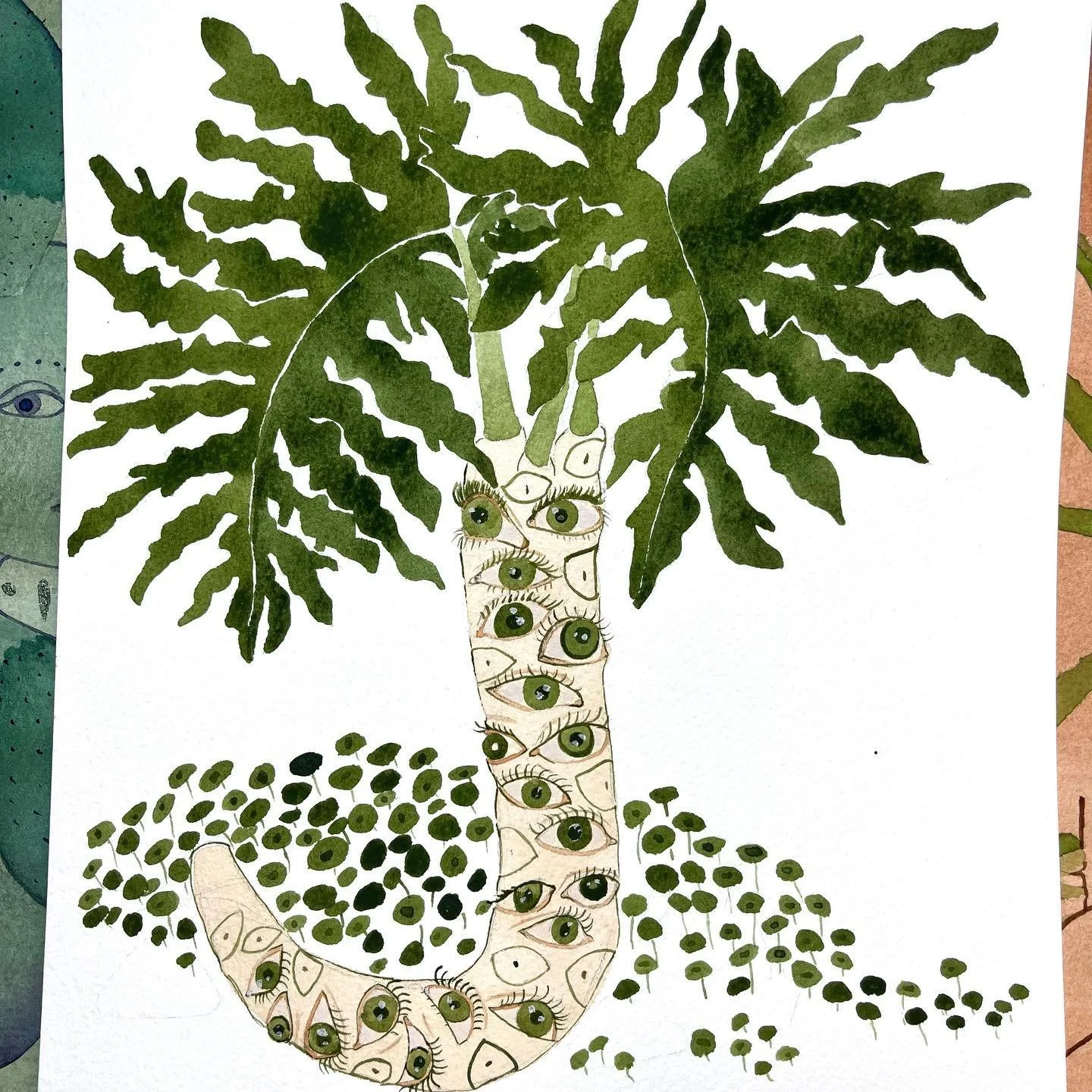 Just came across this old piece that I didn&rsquo;t like when I first made it. It&rsquo;s really inspiring me right now. A good reminder to keep even the &ldquo;bad&rdquo; work&hellip;
.
.
.
.
.
.
.
.
.
#watercolor #illustration #splitleafphilodendro