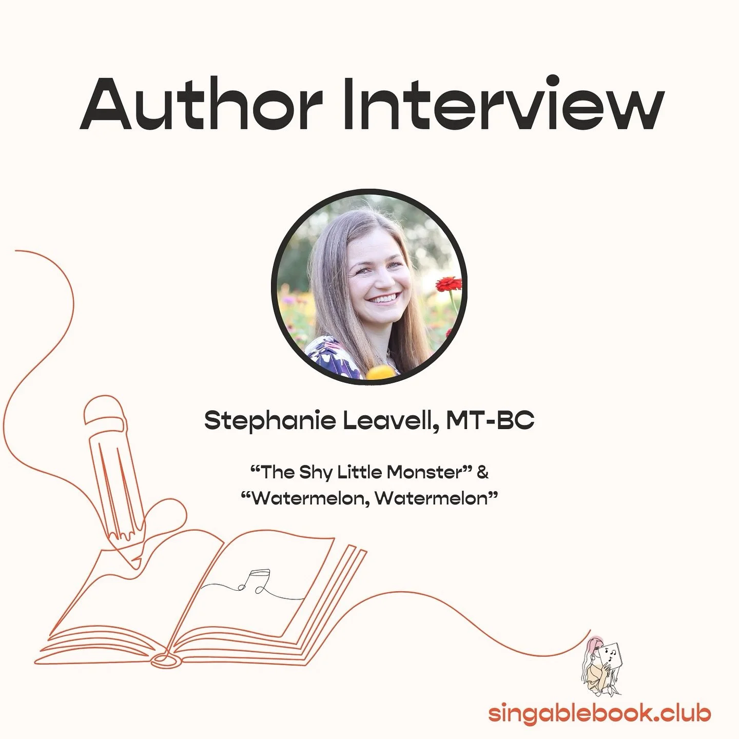 🥳Now available in the Singable Book Club! One of THE most loved singable books I use with my students is, &ldquo;The Shy Little Monster&rdquo; by Stephanie Leavell, MT-BC&hellip;so you can imagine how thrilled I was to be able to interview Stephanie