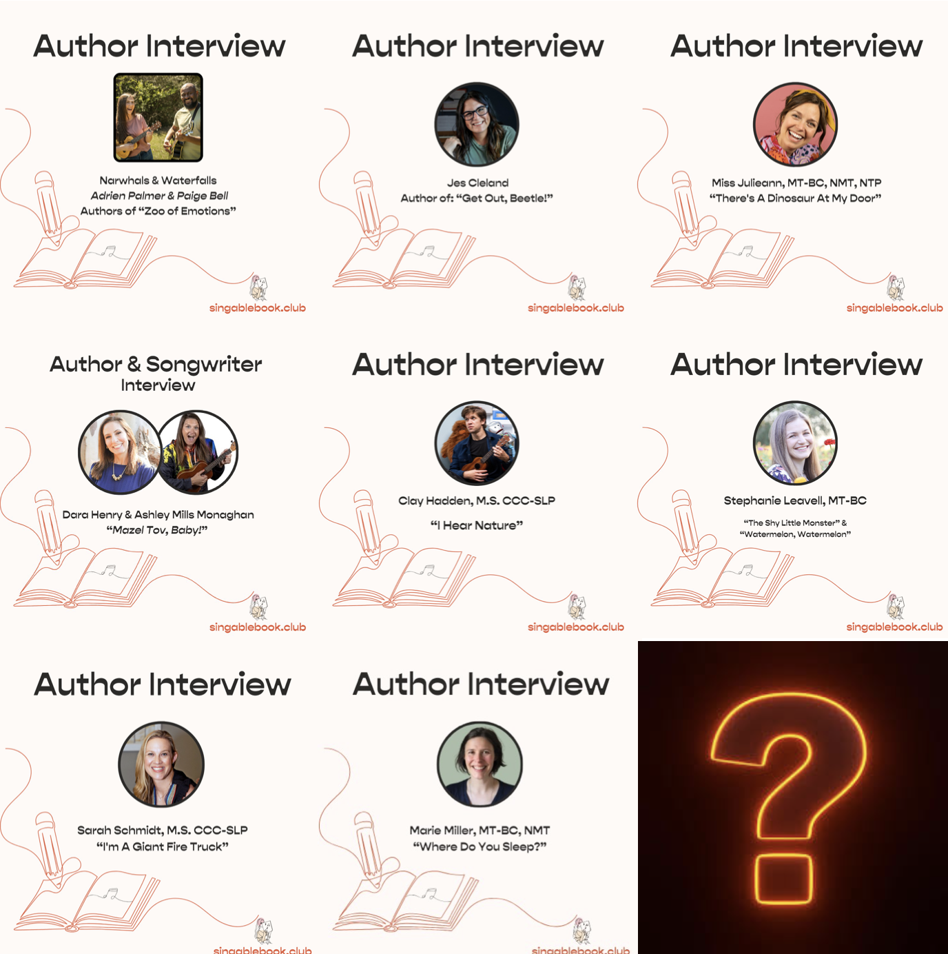 Author interviews