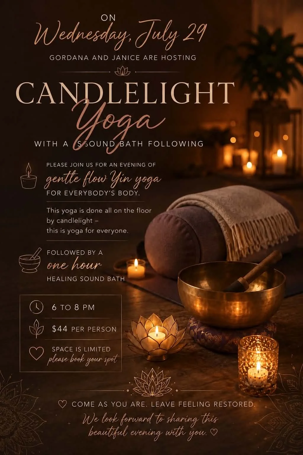 Candle light Yoga &amp; Sound