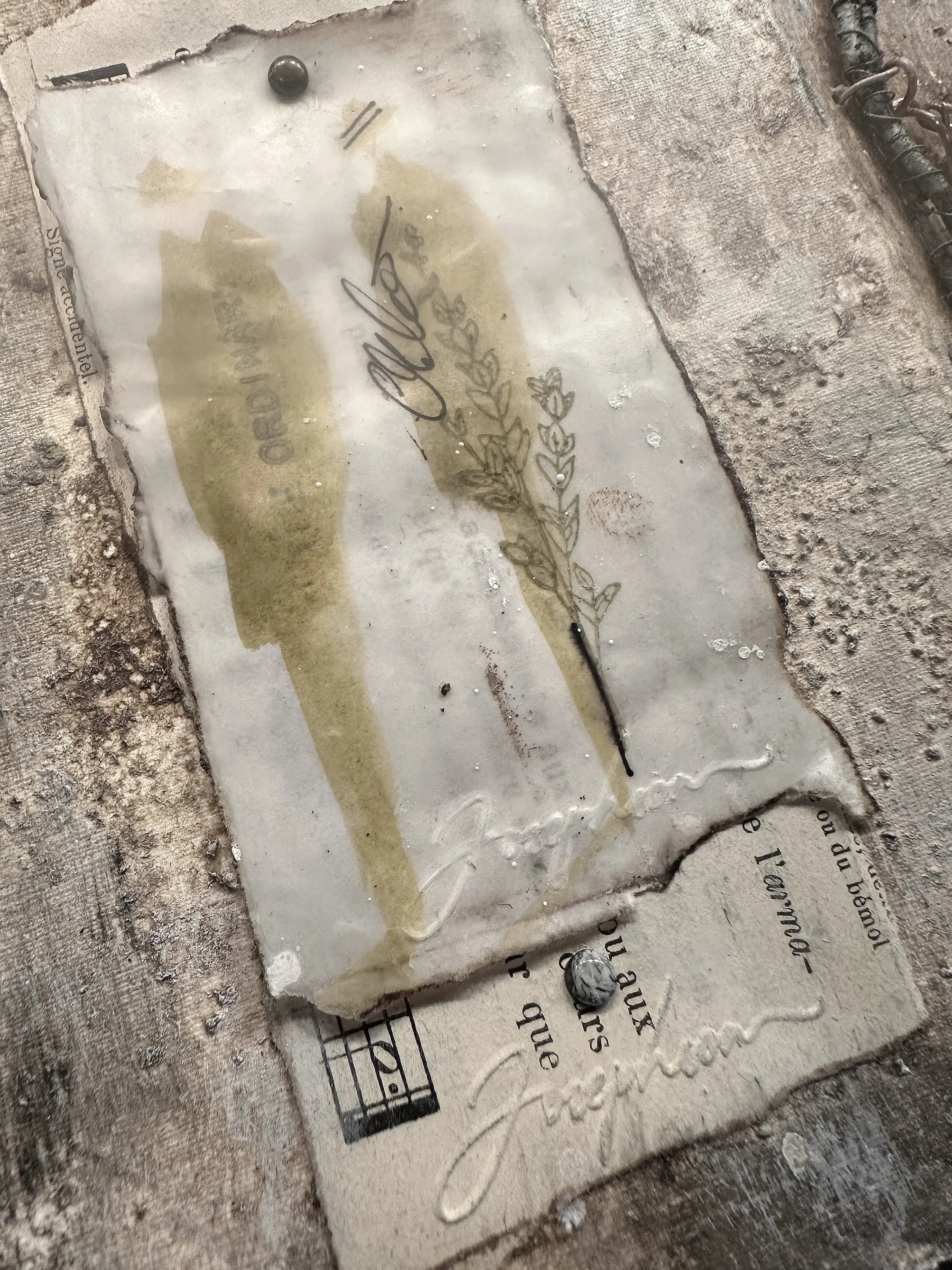 Mixed Media - Relic Book Backing