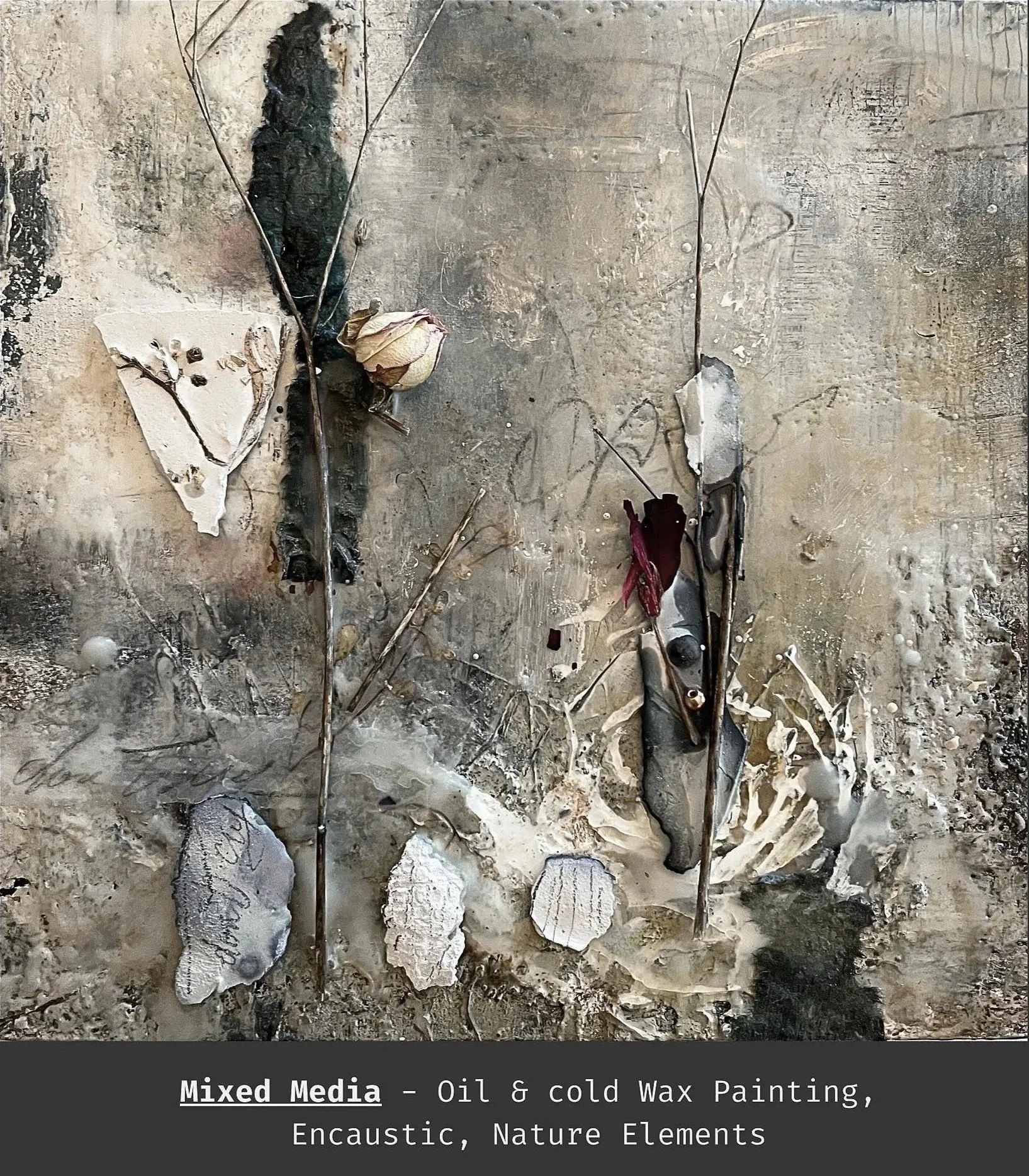 Mixed Media - Painting, Encaustic & Nature
