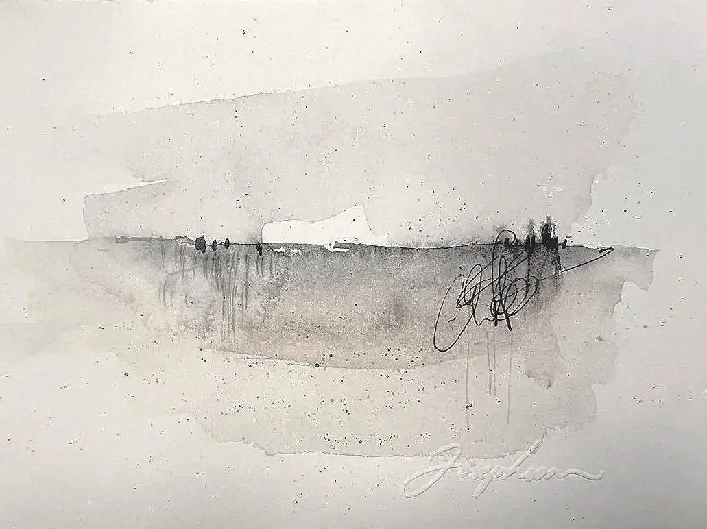 Ink & Watercolor Minimal Illustration