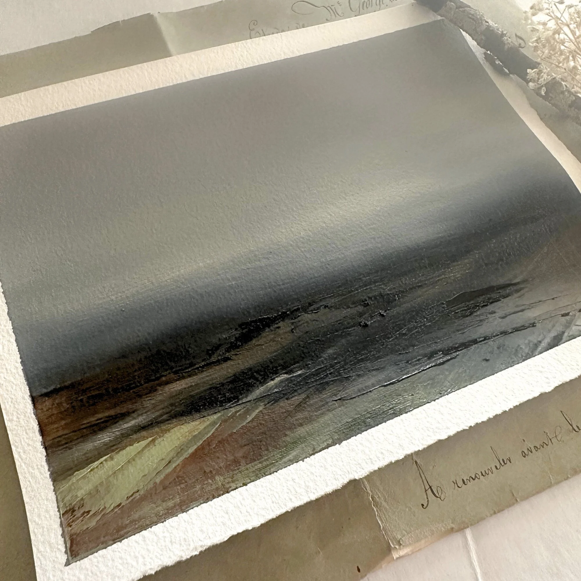 Beloved Earth No. 02 – Original Oil Landscape Painting on Arches Paper