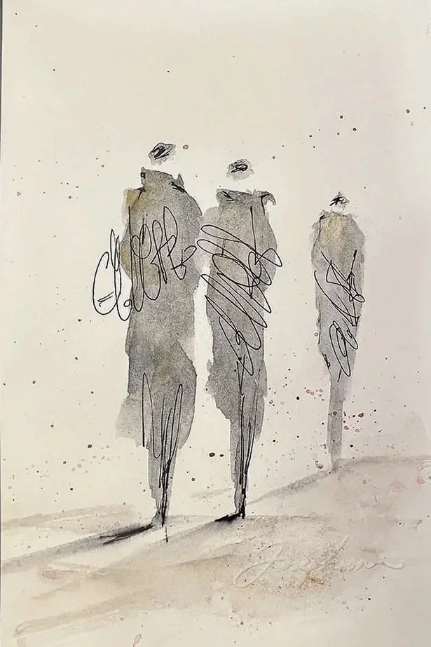 Ink & Watercolor Figure Illustration 