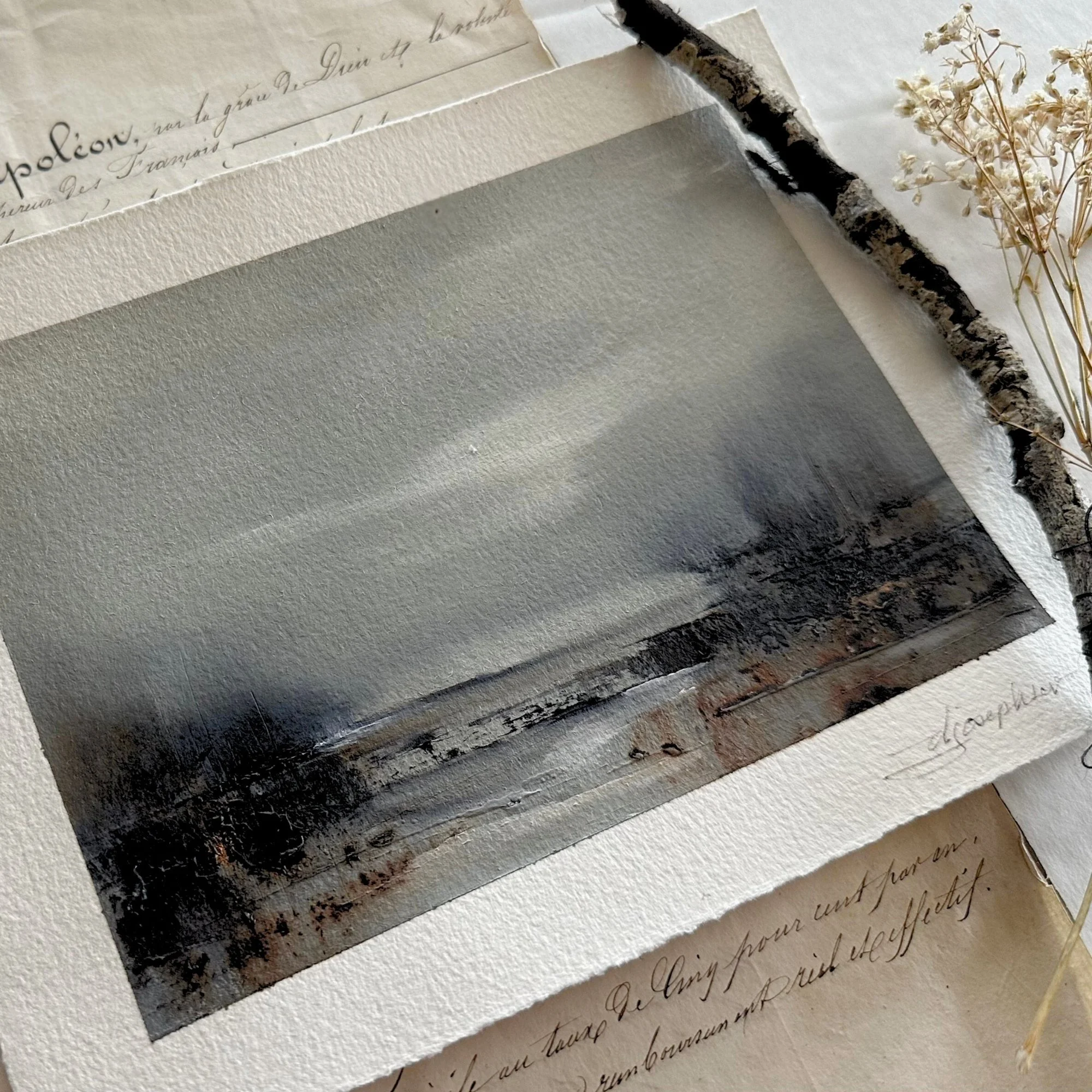 Beloved Earth No. 01 — Original Oil Landscape Painting on Arches Oil Paper