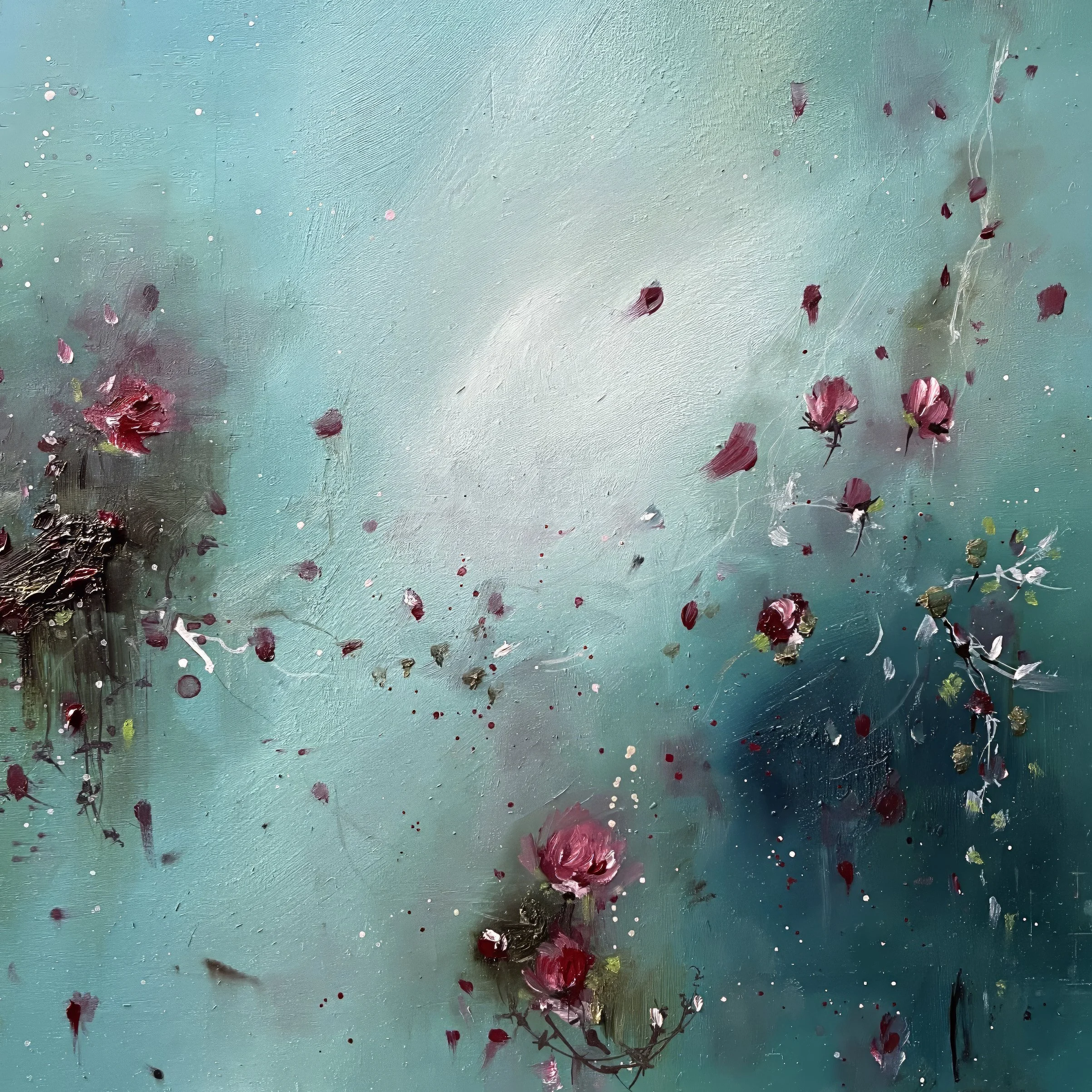 "Blossoms" Floral Oil Painting