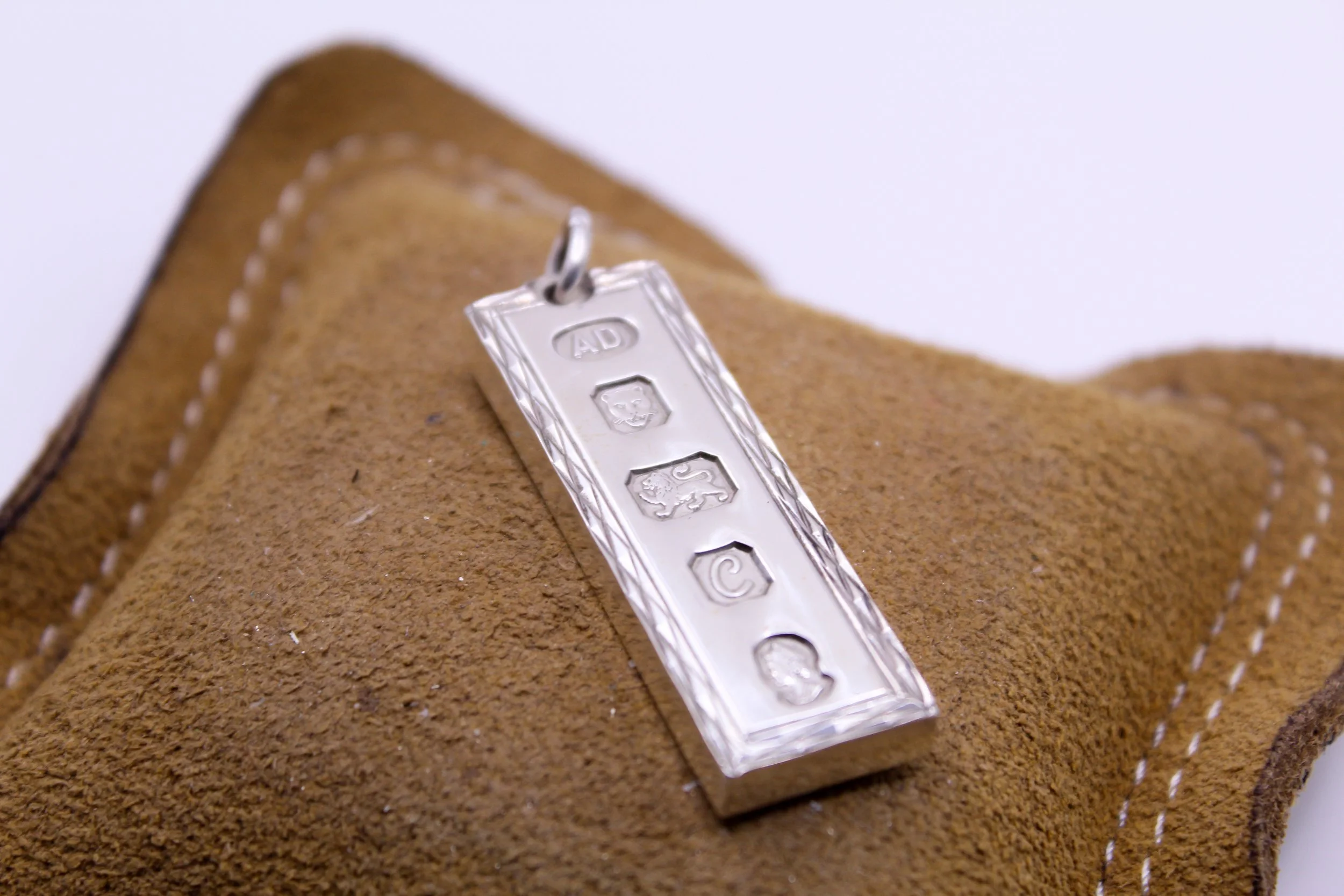 VINTAGE 1970'S heavy Ingot pendant