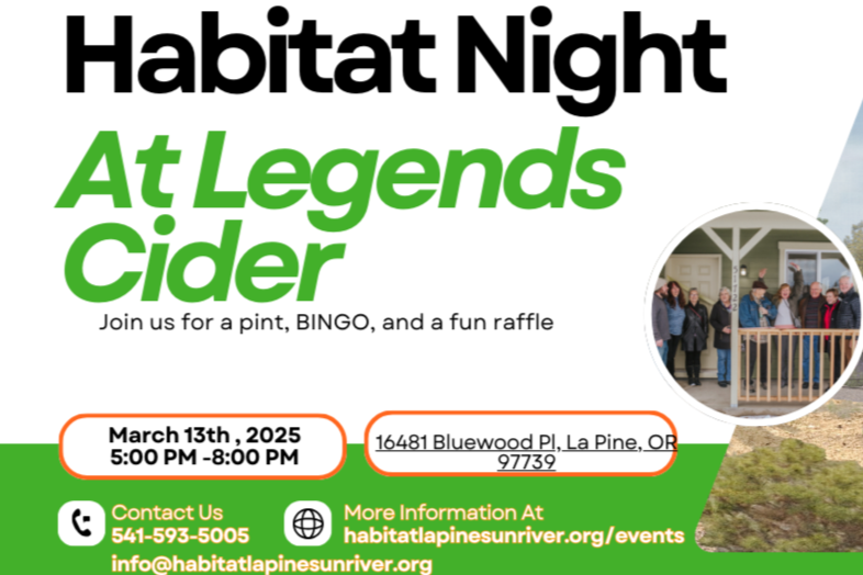 Habitat Night at Legend's Cider
