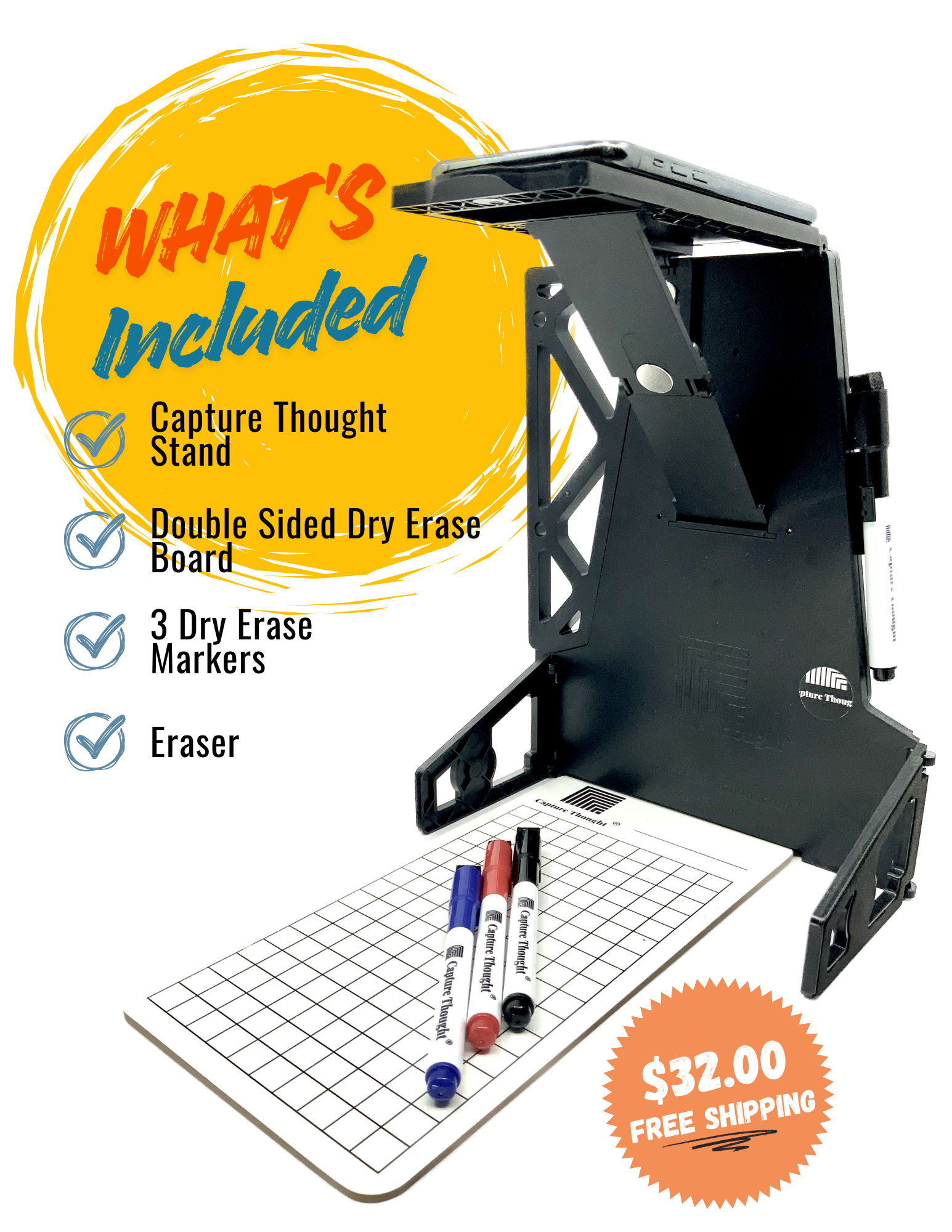 folding smartphone stand for students to record themselves