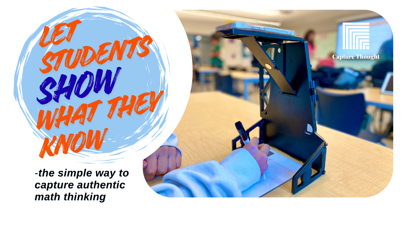 Student using smartphone on a stand to record their explanation and thinking